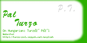 pal turzo business card